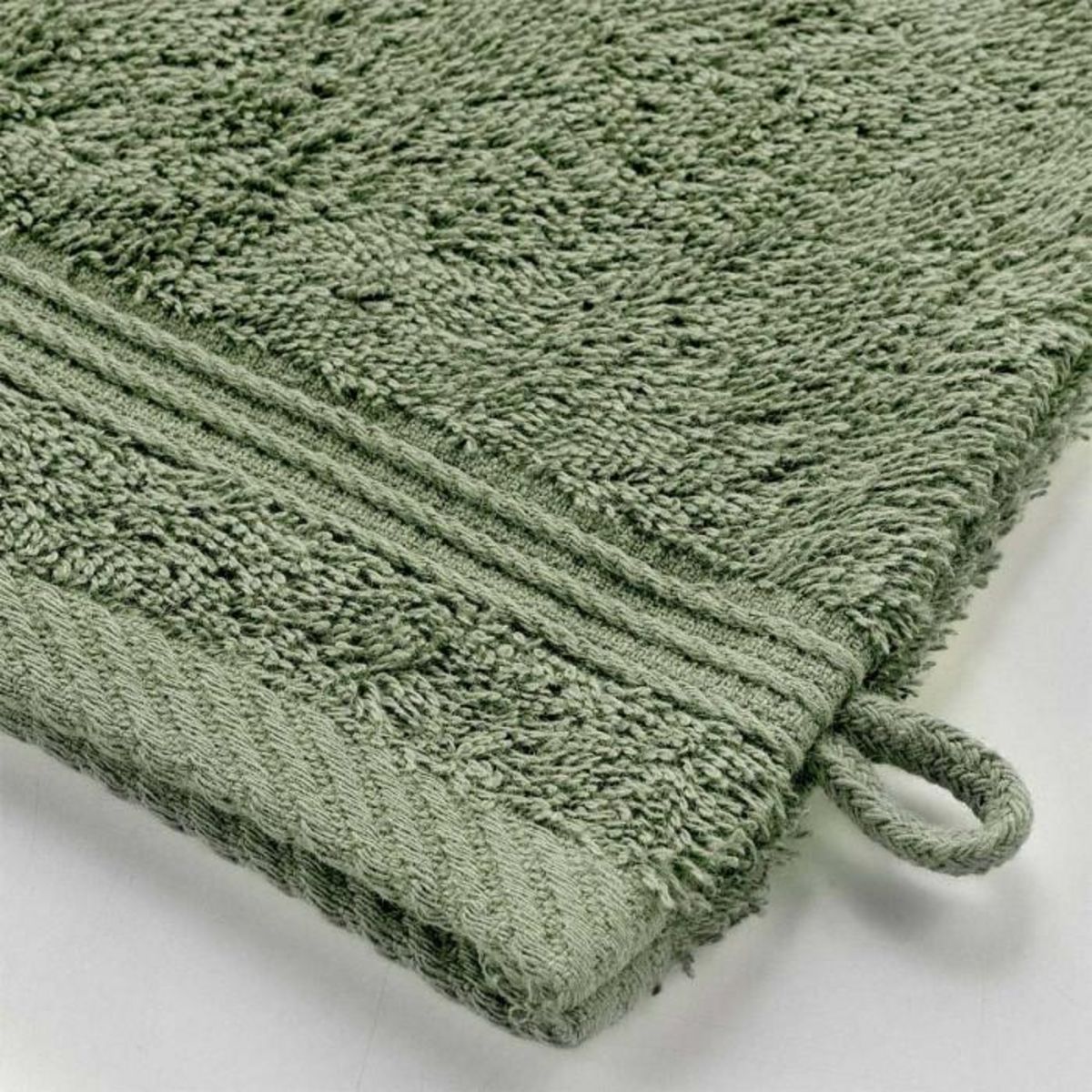 Paris Prix Lot de 2 Gants de Toilette  Tendresse  15x21cm Fougère