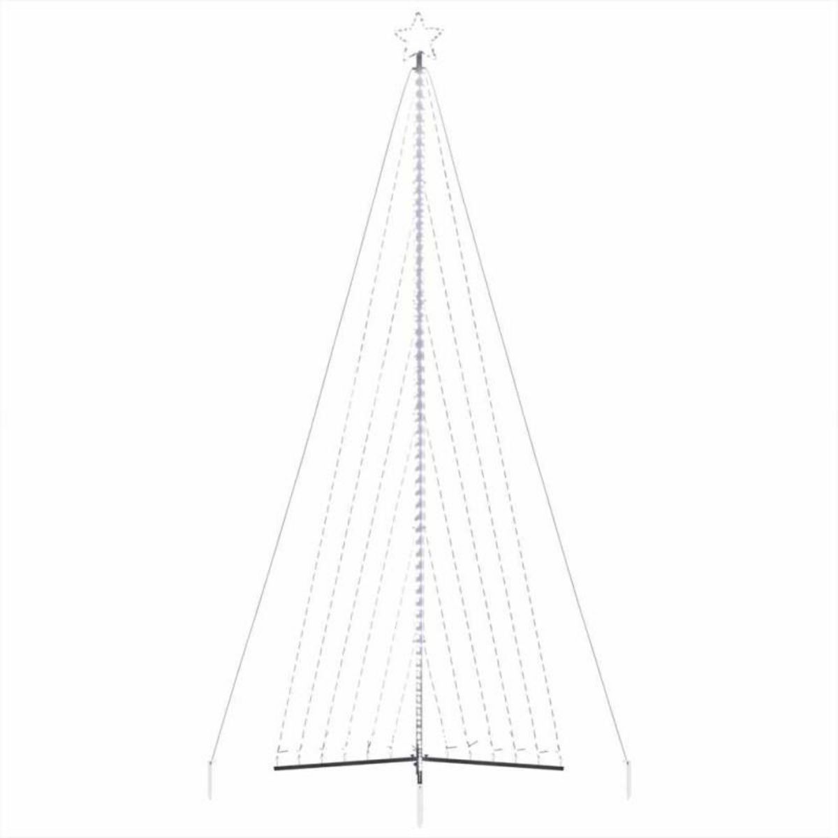 VIDAXL Guirlande de sapin de Noël 789 LED blanc froid 476 cm