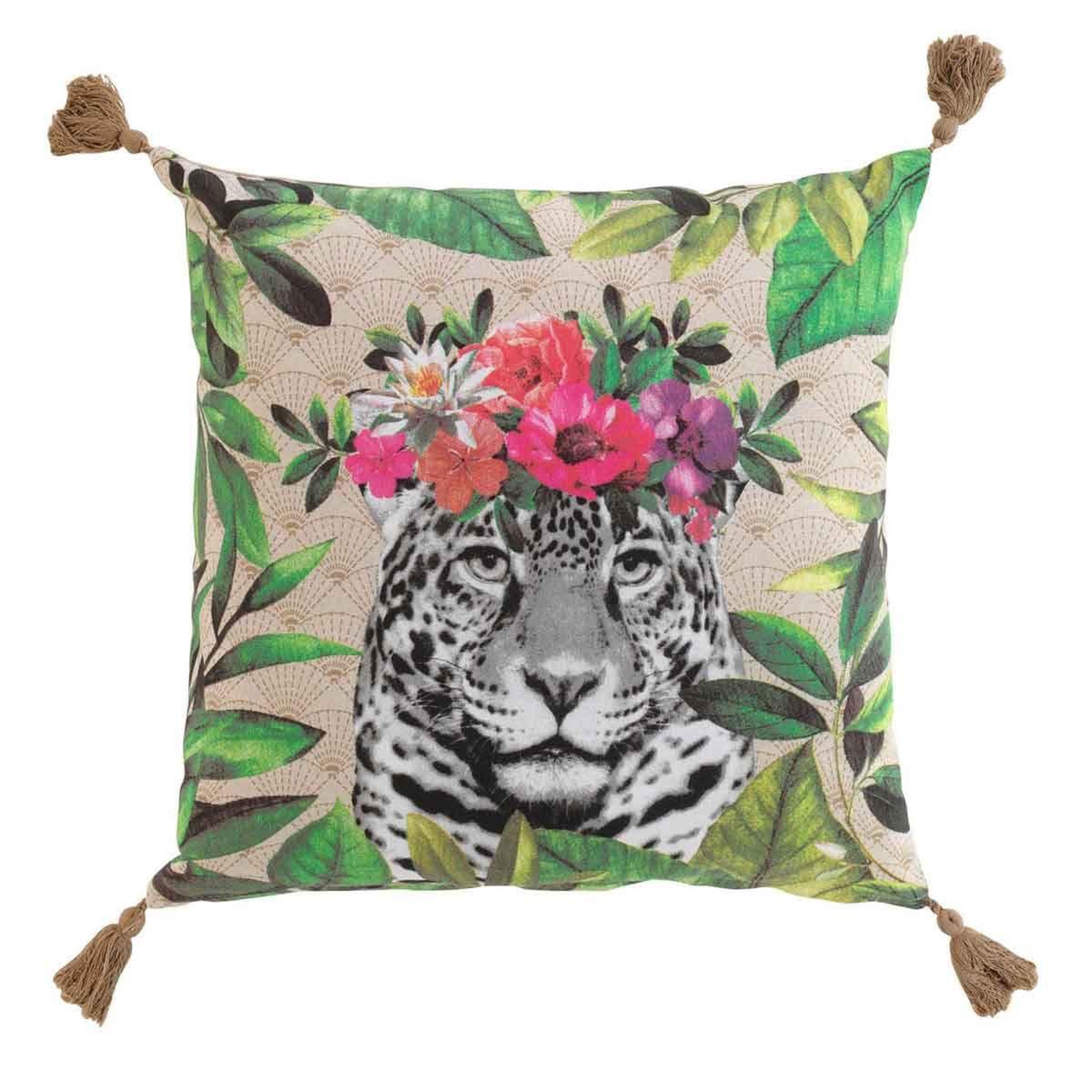 Voir la diapositive 1 : Douceur d'Intérieur Coussin déco imprimé  alexi  45x45cm multicolore