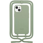 WOODCESSORIES Coque avec cordon iPhone 14 Plus Tour de cou vert