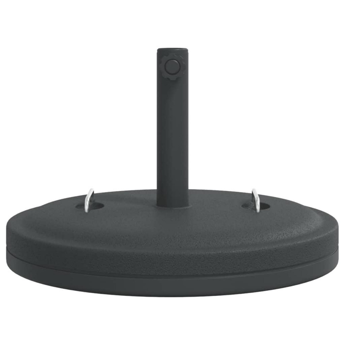 VIDAXL Base de parasol avec poignees pour mats Ø38 / 48 mm 25 kg rond