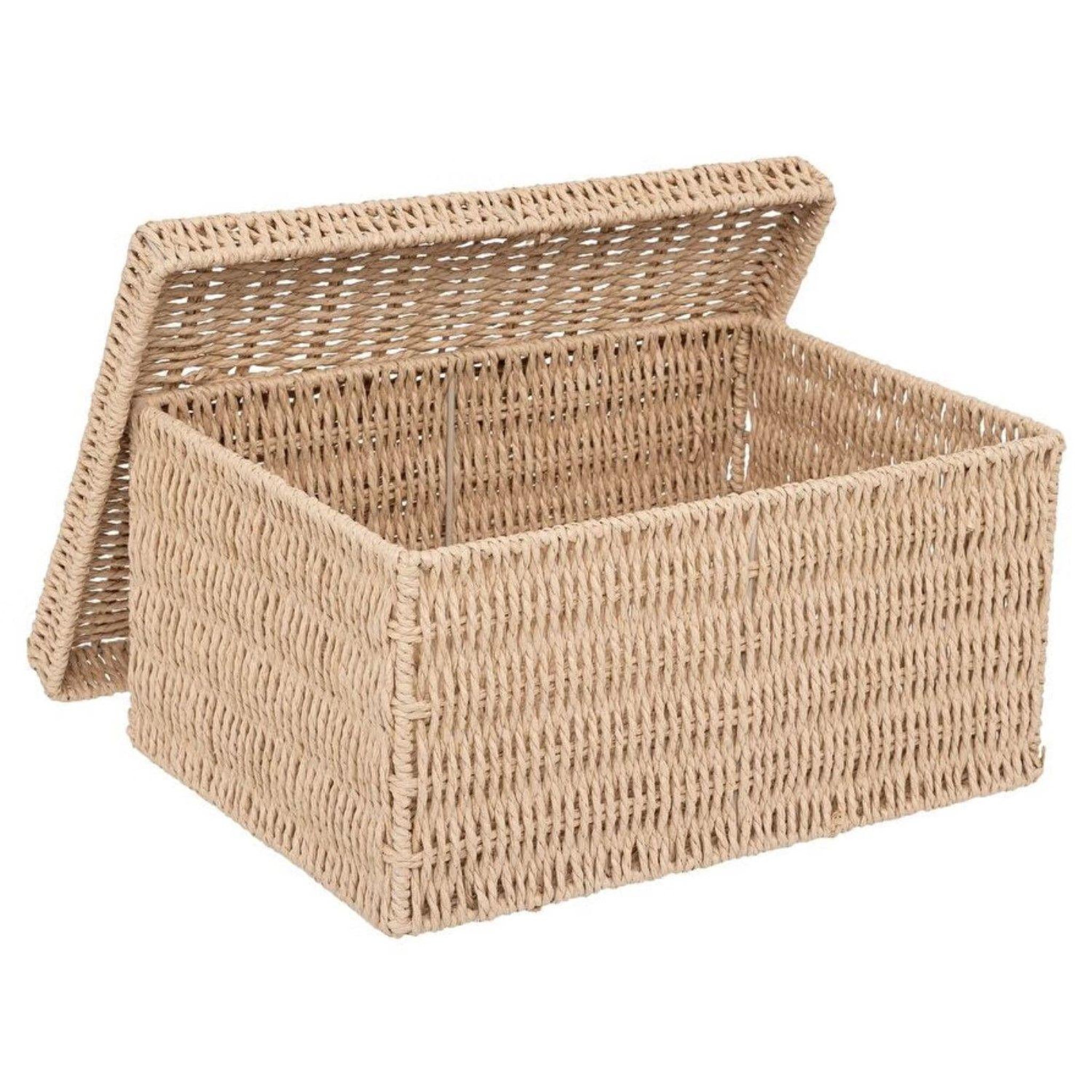 Voir la diapositive 4 : FIVE Ensemble de 2 boîtes à documents pour bureau kord - beige