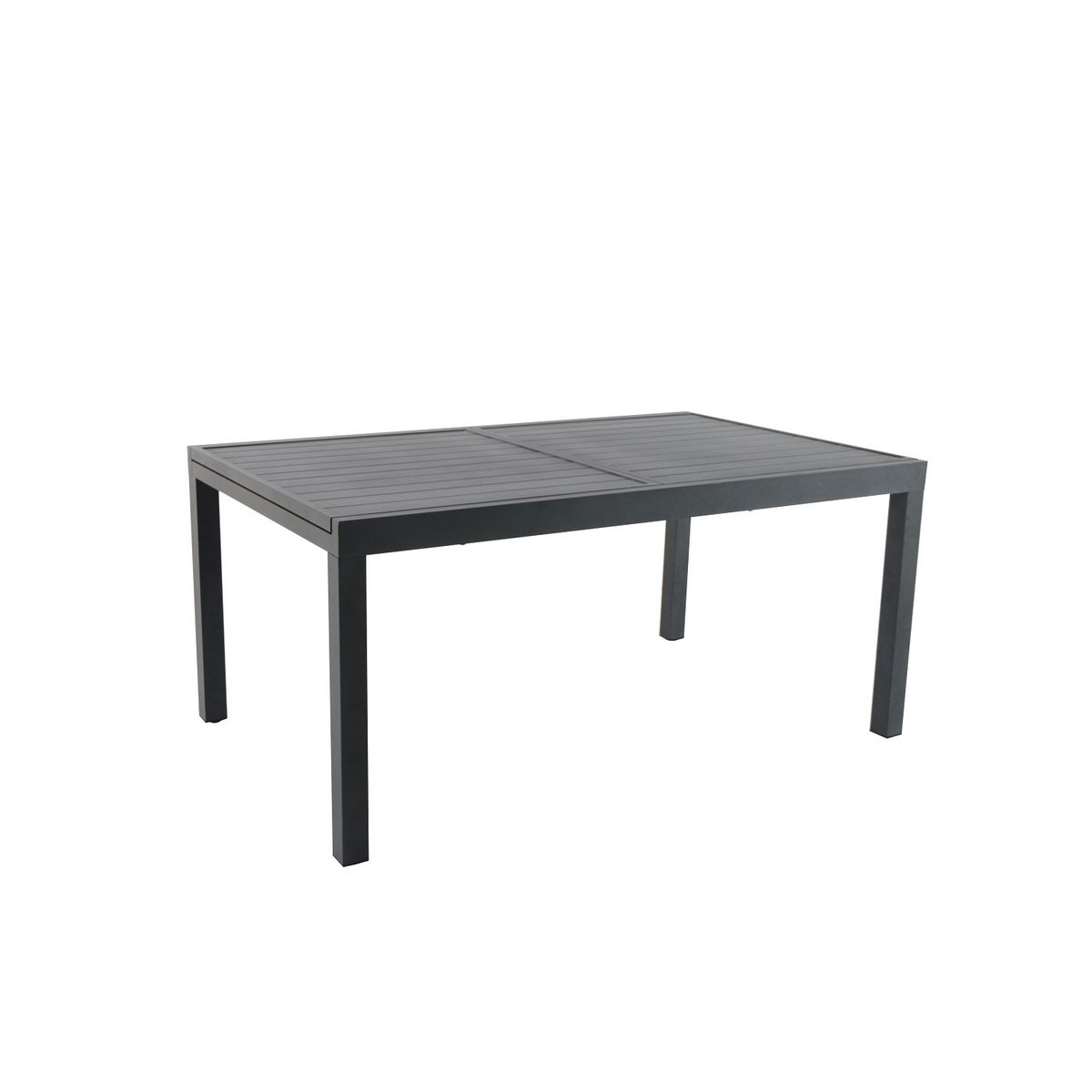 Salon de jardin 10 personnes aluminium anthracite VITTAL