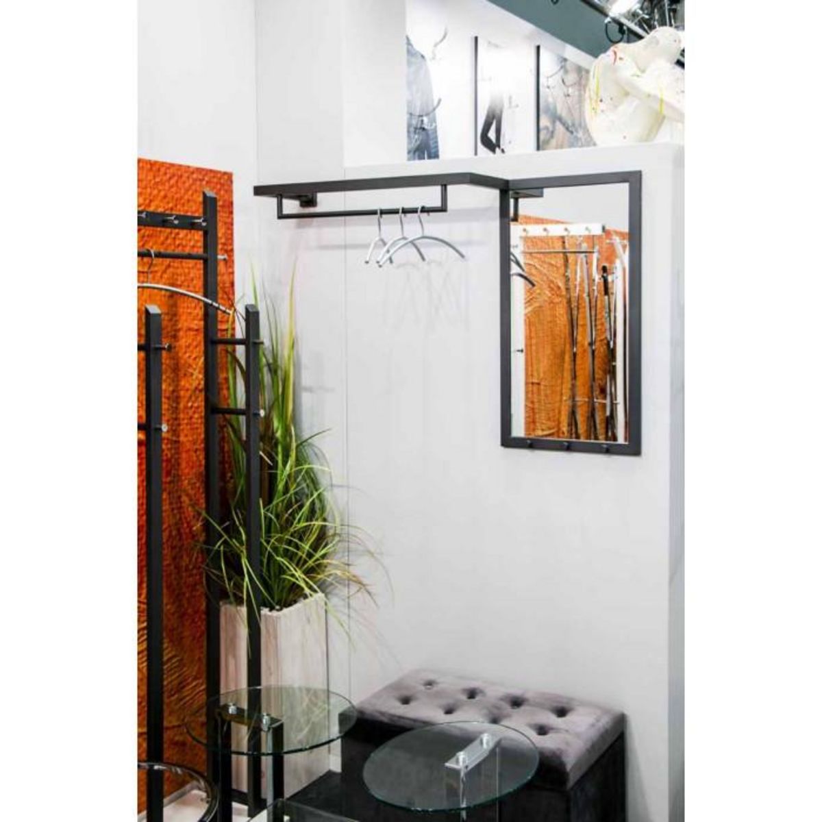 Paris Prix Patère Murale Design  Ama  108cm Anthracite