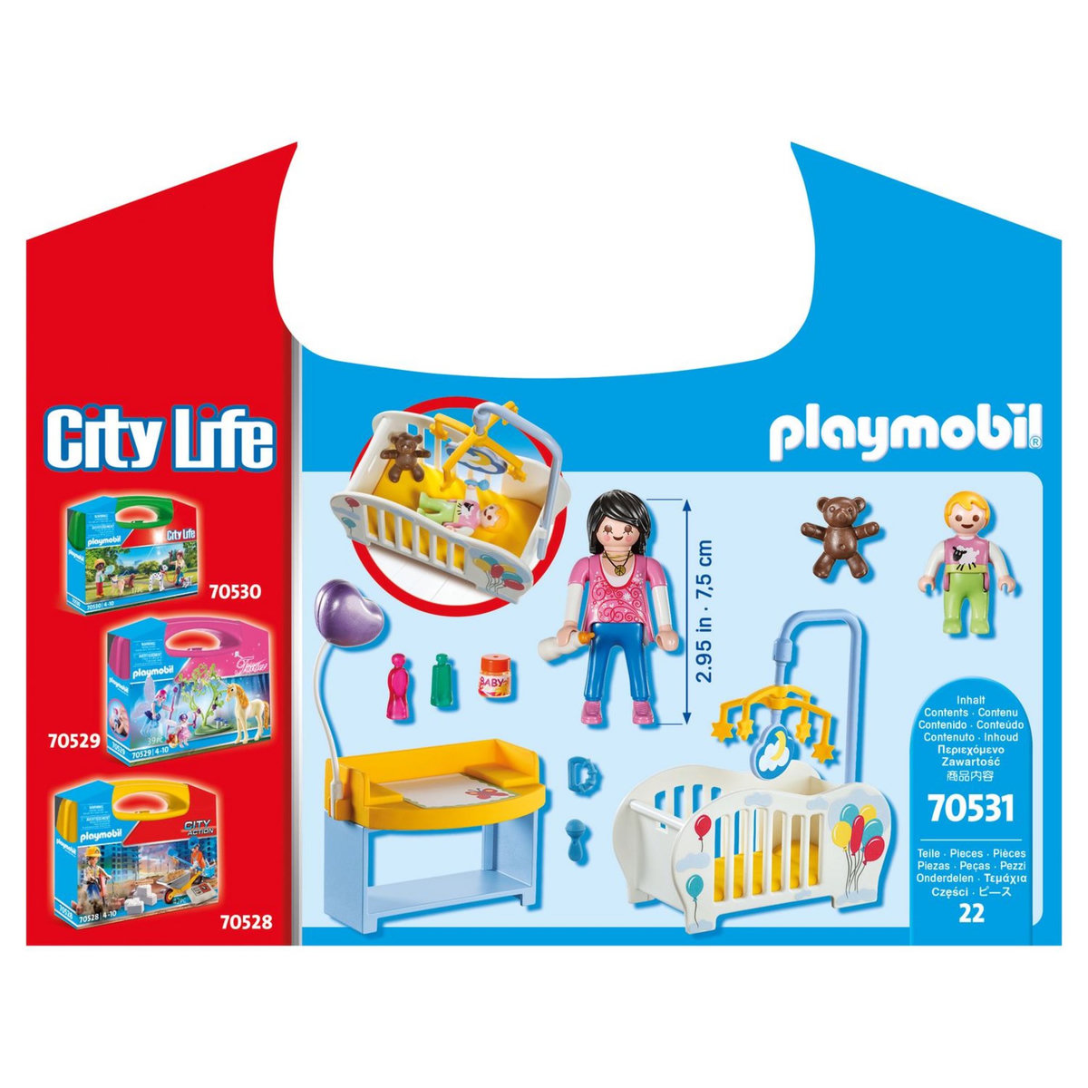 PLAYMOBIL 70531 - City Life - Valisette Chambre de bébé
