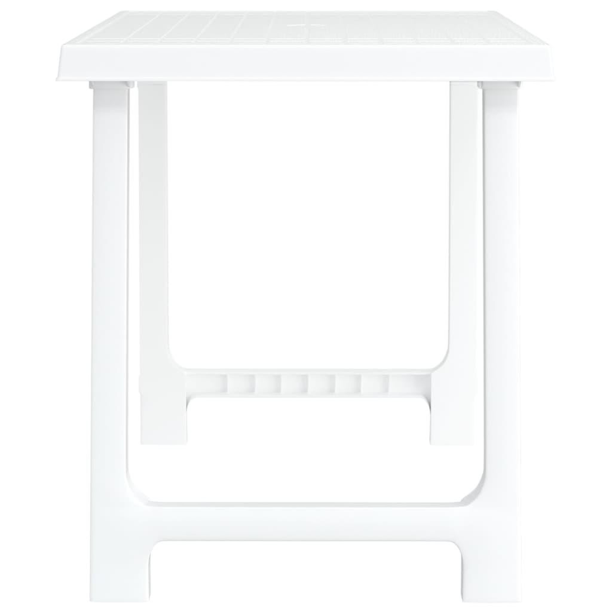 Voir la diapositive 4 : VIDAXL Table de camping blanc 79x56x64 cm PP aspect de bois