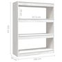 Voir la diapositive 6 : VIDAXL Bibliotheque/Separateur de piece Blanc 100x30x103 cm Pin massif