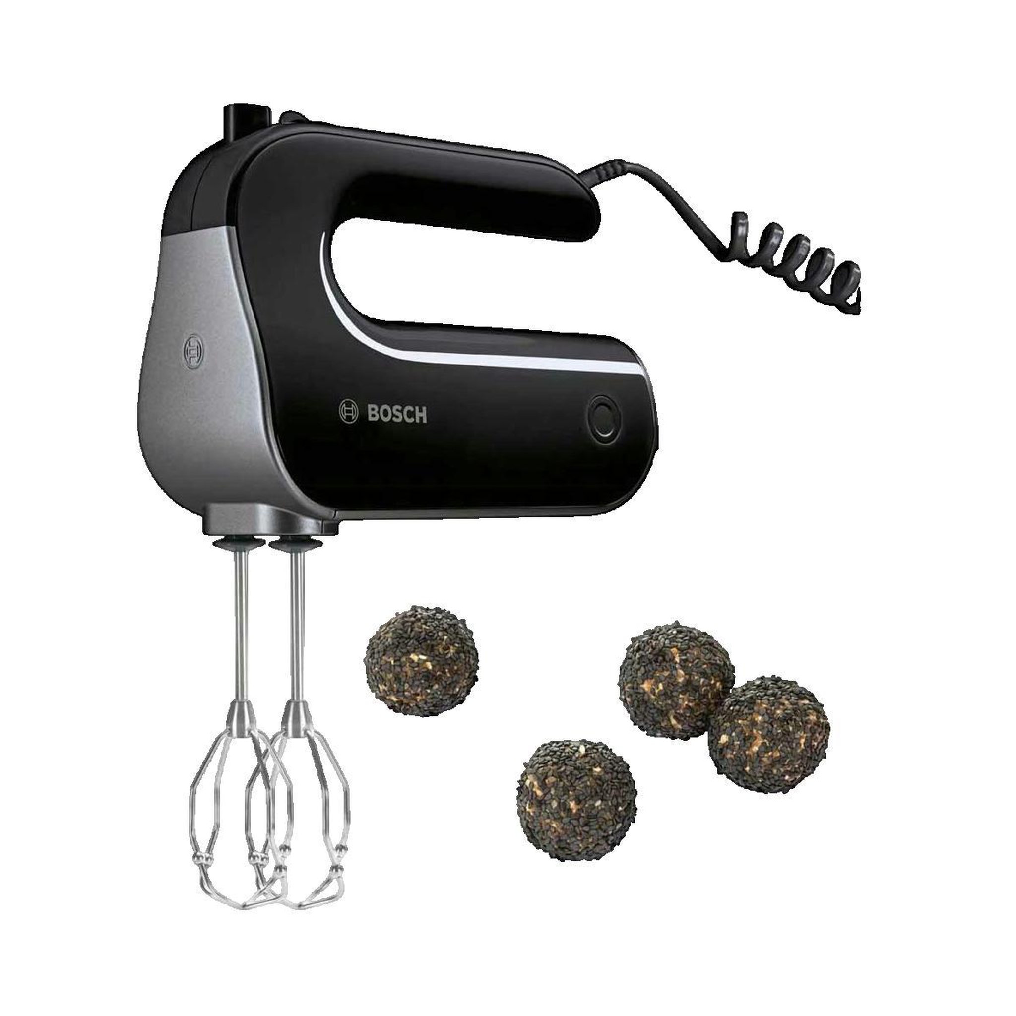 Voir la diapositive 2 : BOSCH Batteur Bosch MFQ4930B noir et argent