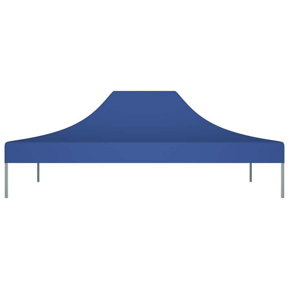 VIDAXL Toit de tente de reception 4x3 m Bleu 270 g/m^2