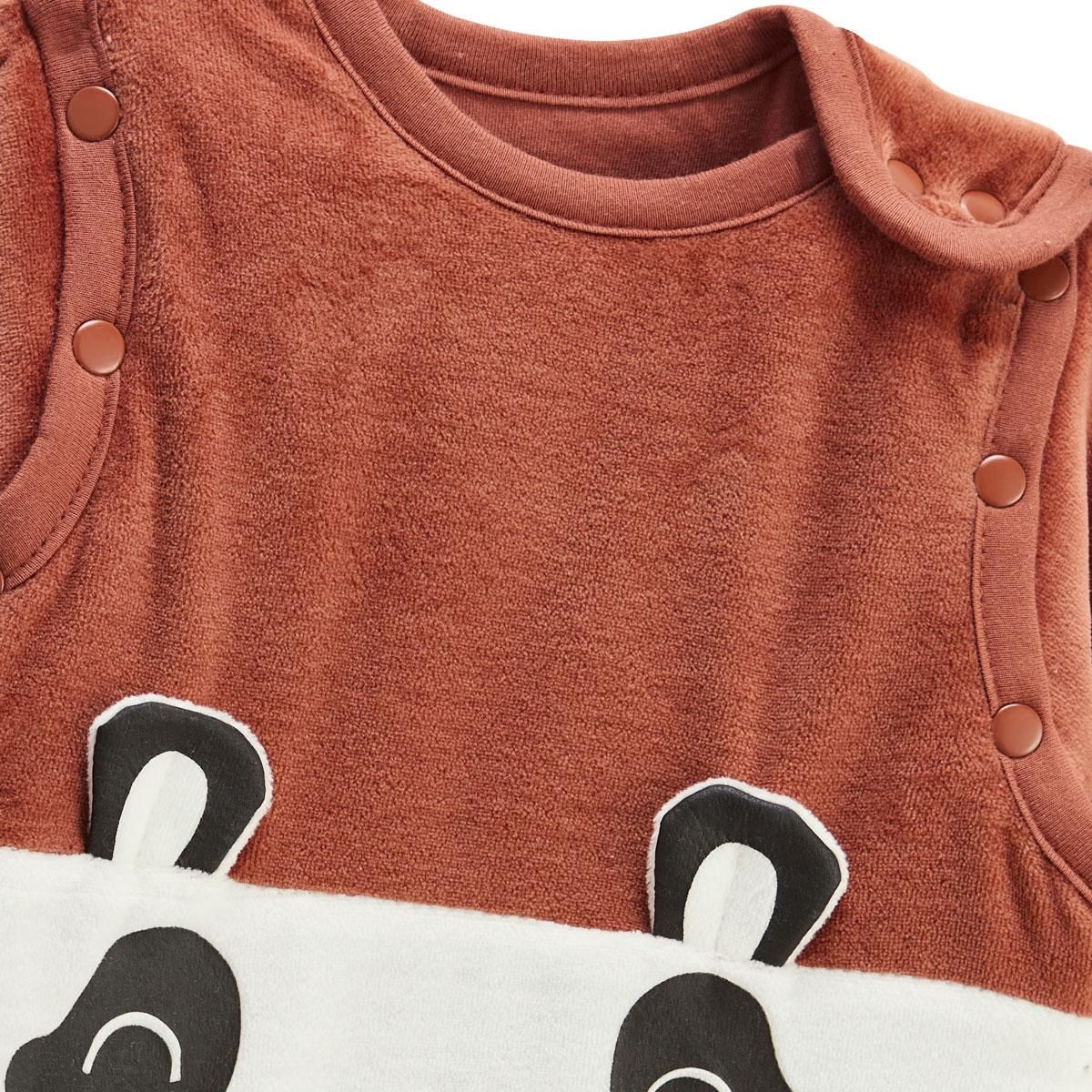 Petit Béguin Turbulette d'hiver en velours avec pieds retroussables et manches amovibles Maloueg