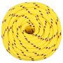 Voir la diapositive 3 : VIDAXL Corde de bateau Jaune 18 mm 50 m Polypropylene
