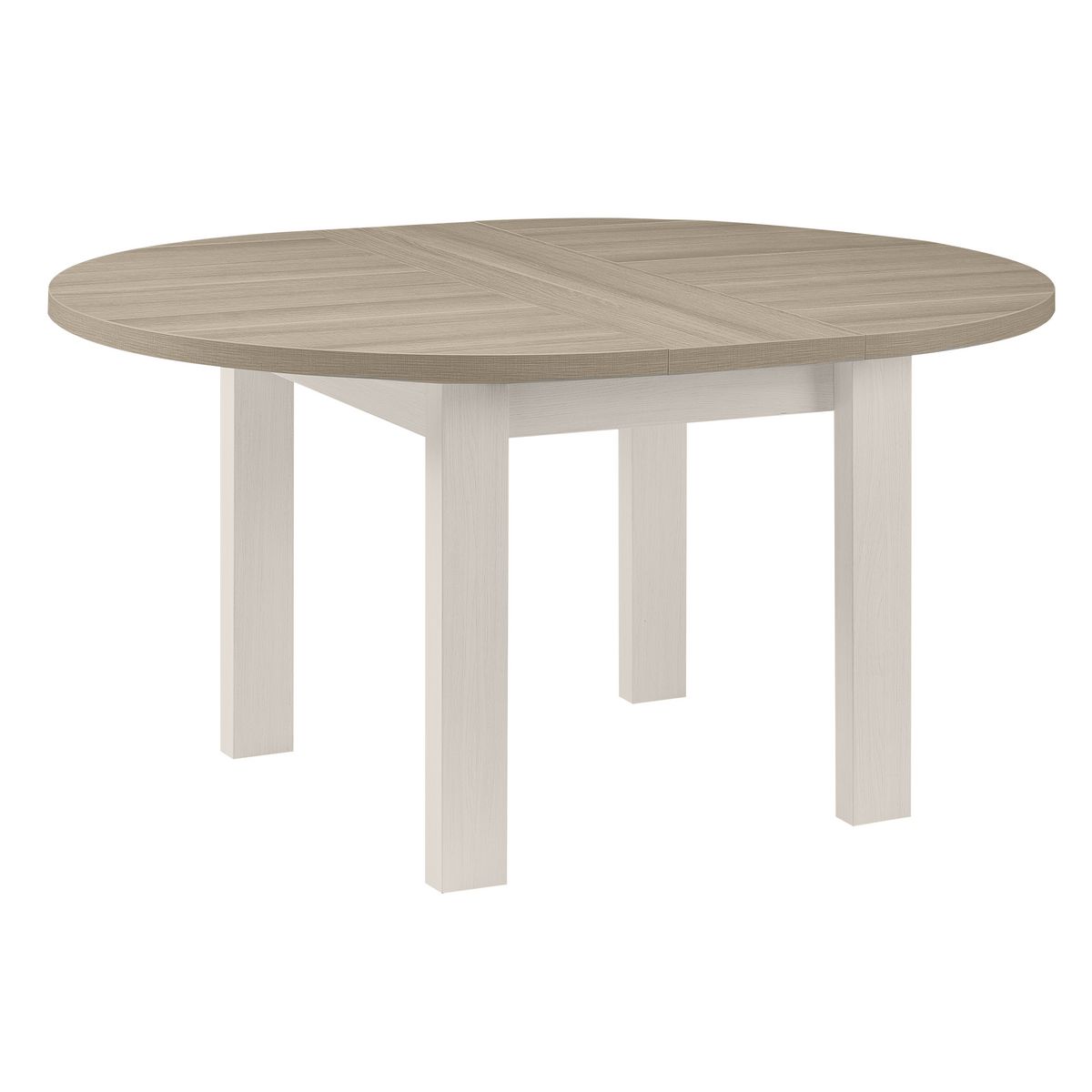 GAMI Table de séjour salle à manger ronde extensible L120/150cm FLORENCE
