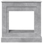 Voir la diapositive 4 : VIDAXL Cadre de cheminee gris beton 90x30x90 cm bois d'ingenierie