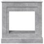 Voir la diapositive 4 : VIDAXL Cadre de cheminee gris beton 90x30x90 cm bois d'ingenierie