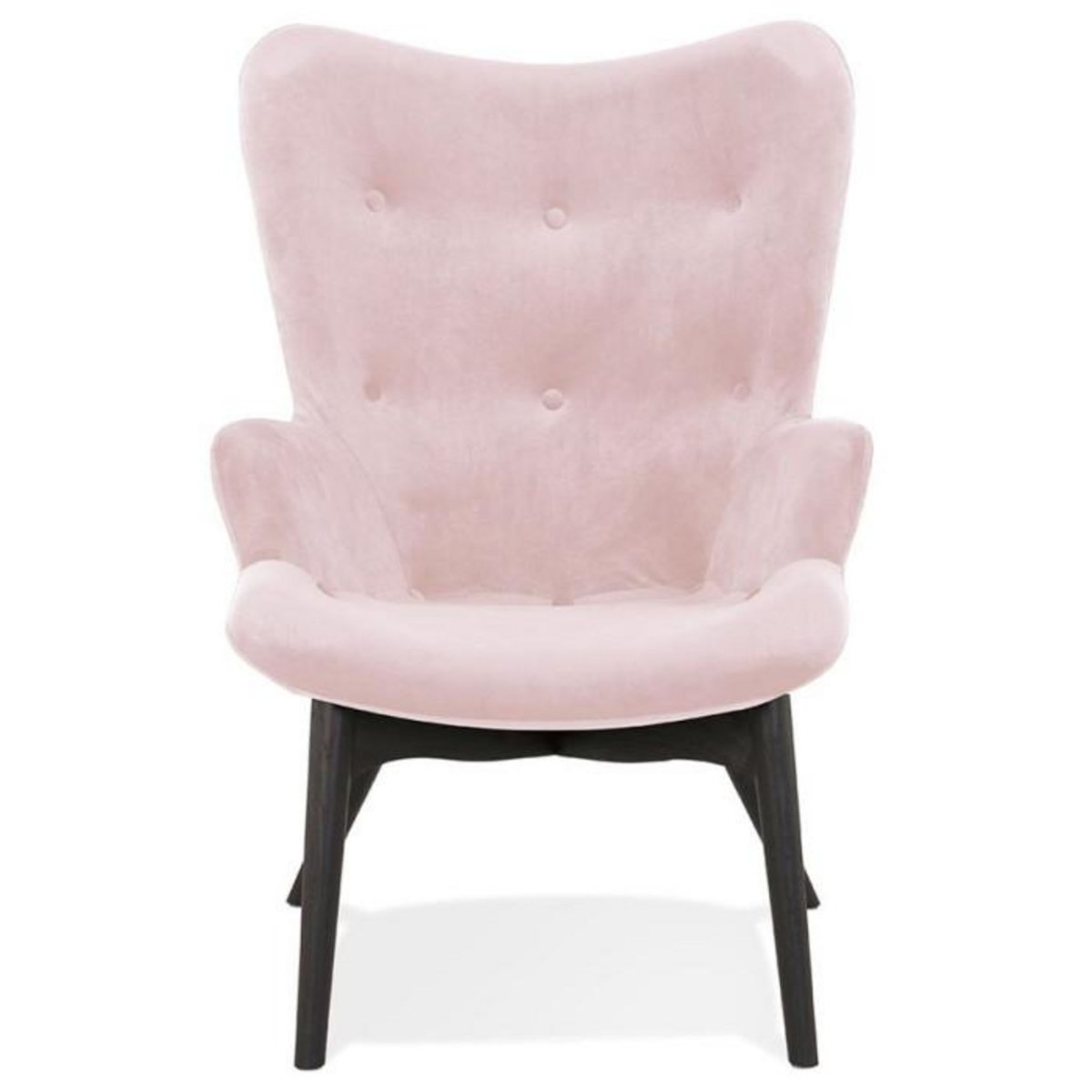 Paris Prix Fauteuil Design en Velours  Mapelo  93cm Rose