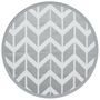 Voir la diapositive 2 : VIDAXL Tapis d'exterieur ARAKIL gris Ø160 cm PP