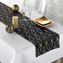 Voir la diapositive 3 : Paris Prix Nappe & Chemin de Table  Elipsa  140x250cm Blanc & Noir