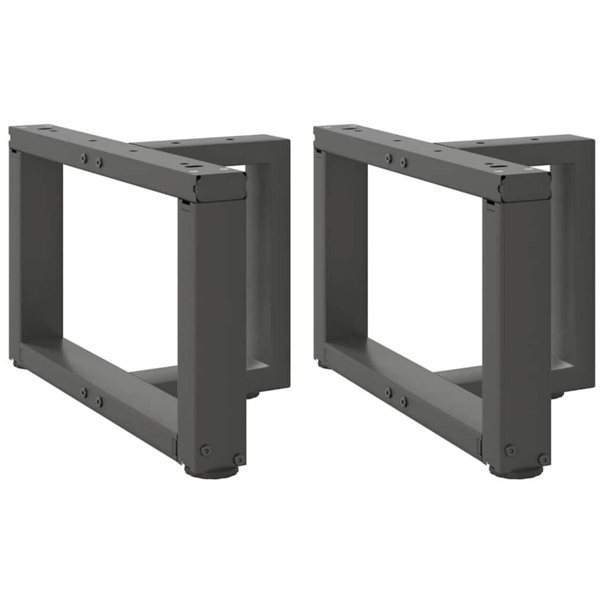 VIDAXL Pieds de table basse forme de T 2pcs anthracite 40x25x(30-31)cm