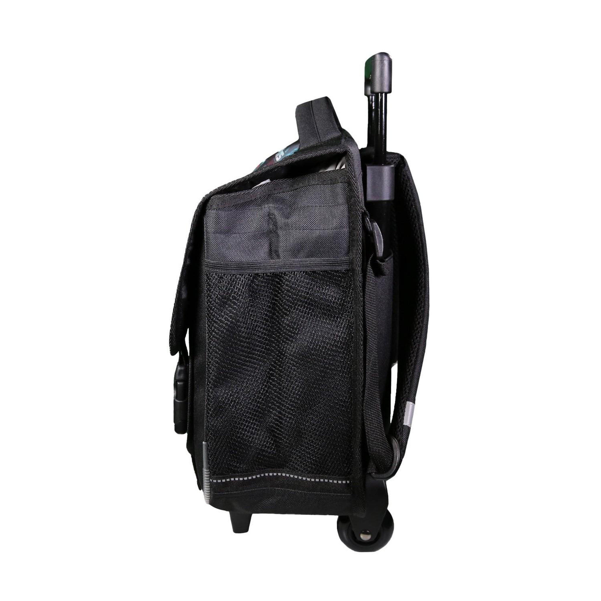 Voir la diapositive 3 : Bagtrotter Cartable à roulettes 38 cm Transformers Noir