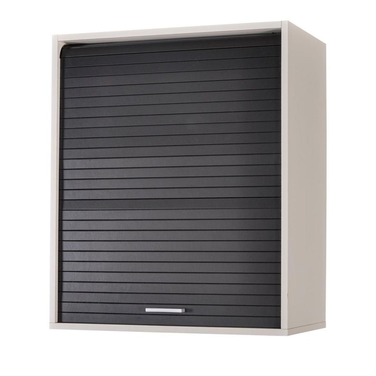 Rangement de cuisine à rideau coloris blanc L60 cm - COOKING