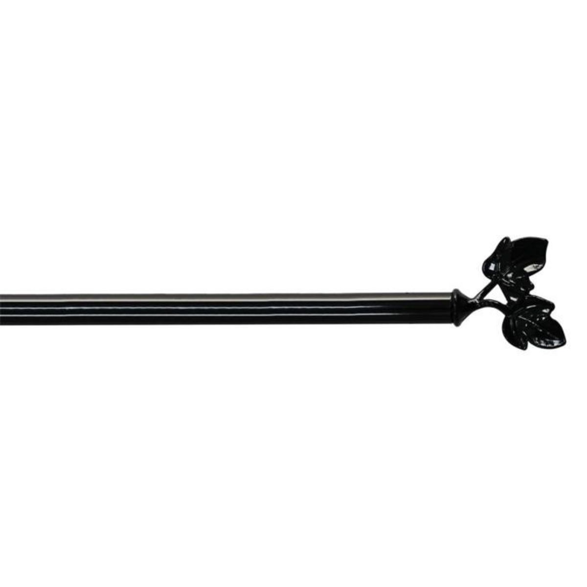 Paris Prix Tringle Déco Extensible  Feuillina  80-110cm Noir