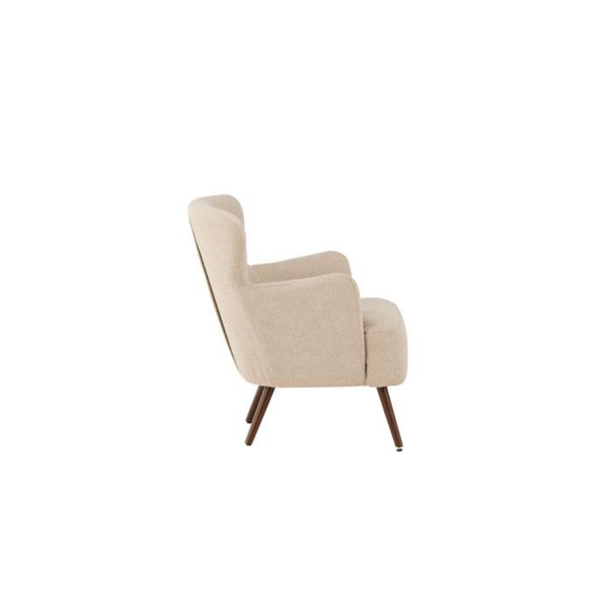 Paris Prix Fauteuil Design Bouclette  Lincoln  85cm Beige