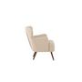 Voir la diapositive 4 : Paris Prix Fauteuil Design Bouclette  Lincoln  85cm Beige