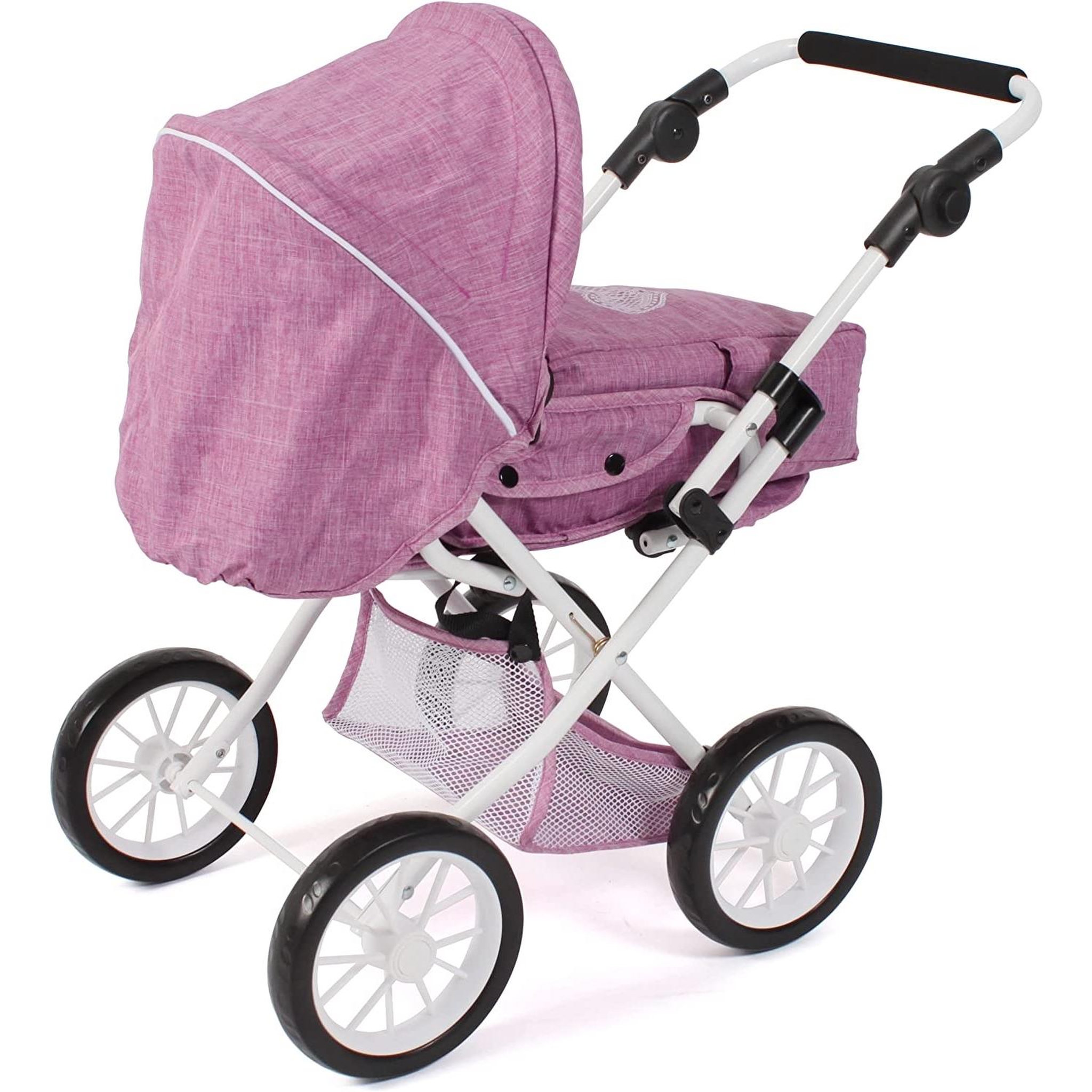 Voir la diapositive 4 : BAYER CHIC 2000 Poussette combinée pour poupée LENI Jean rose