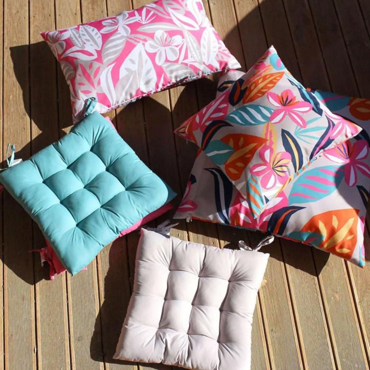 Paris Prix Galette de Chaise d'Extérieur  Costa  38x38cm Fuchsia