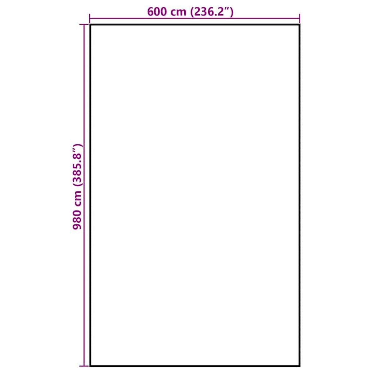 VIDAXL Bache a foin 9,8x6 m 140 g/m² polypropylene