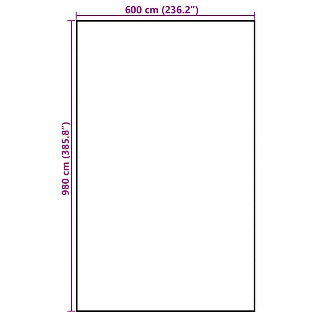 VIDAXL Bache a foin 9,8x6 m 140 g/m² polypropylene