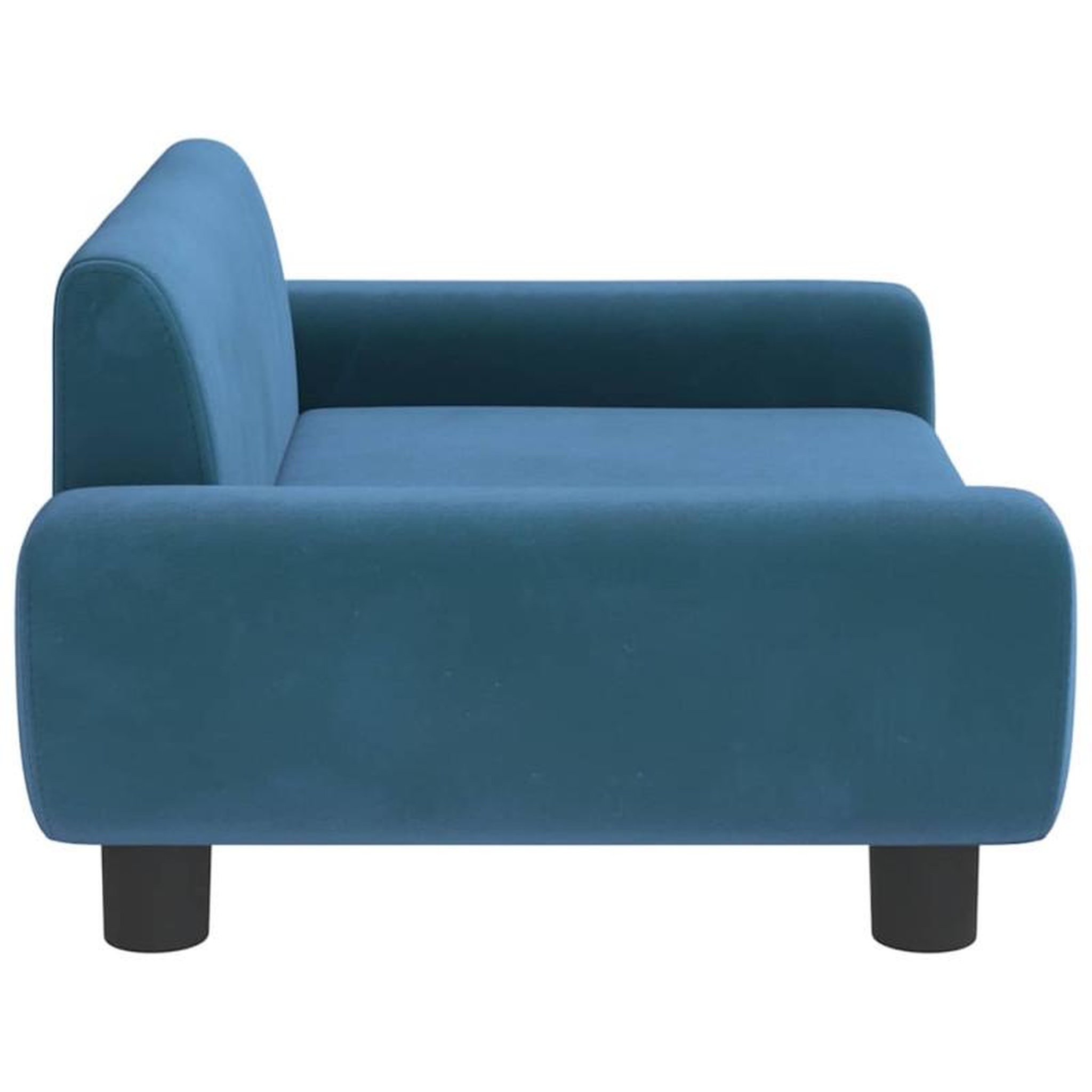 Voir la diapositive 4 : VIDAXL Lit pour chien bleu 70x45x33 cm velours
