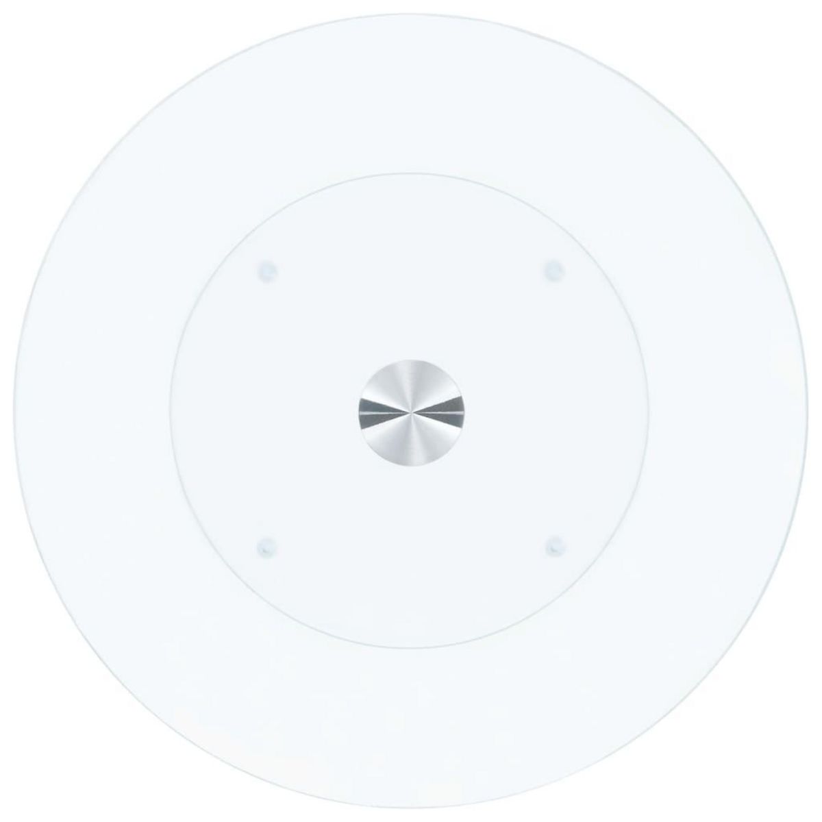 VIDAXL Table basse Transparent 40 cm Verre trempe