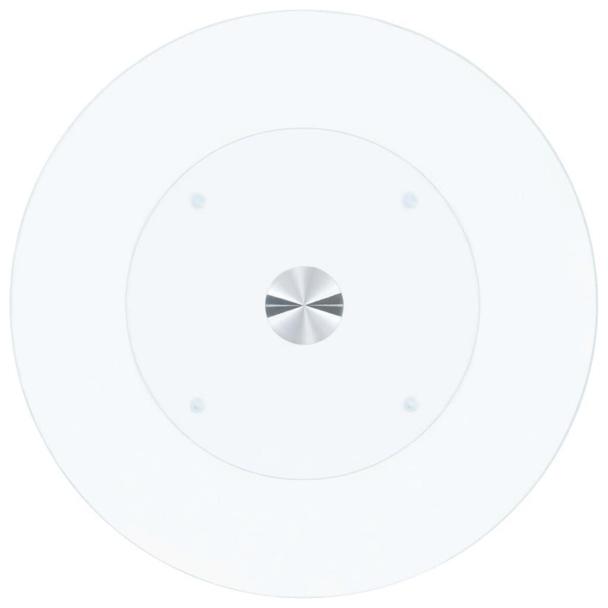 VIDAXL Table basse Transparent 40 cm Verre trempe