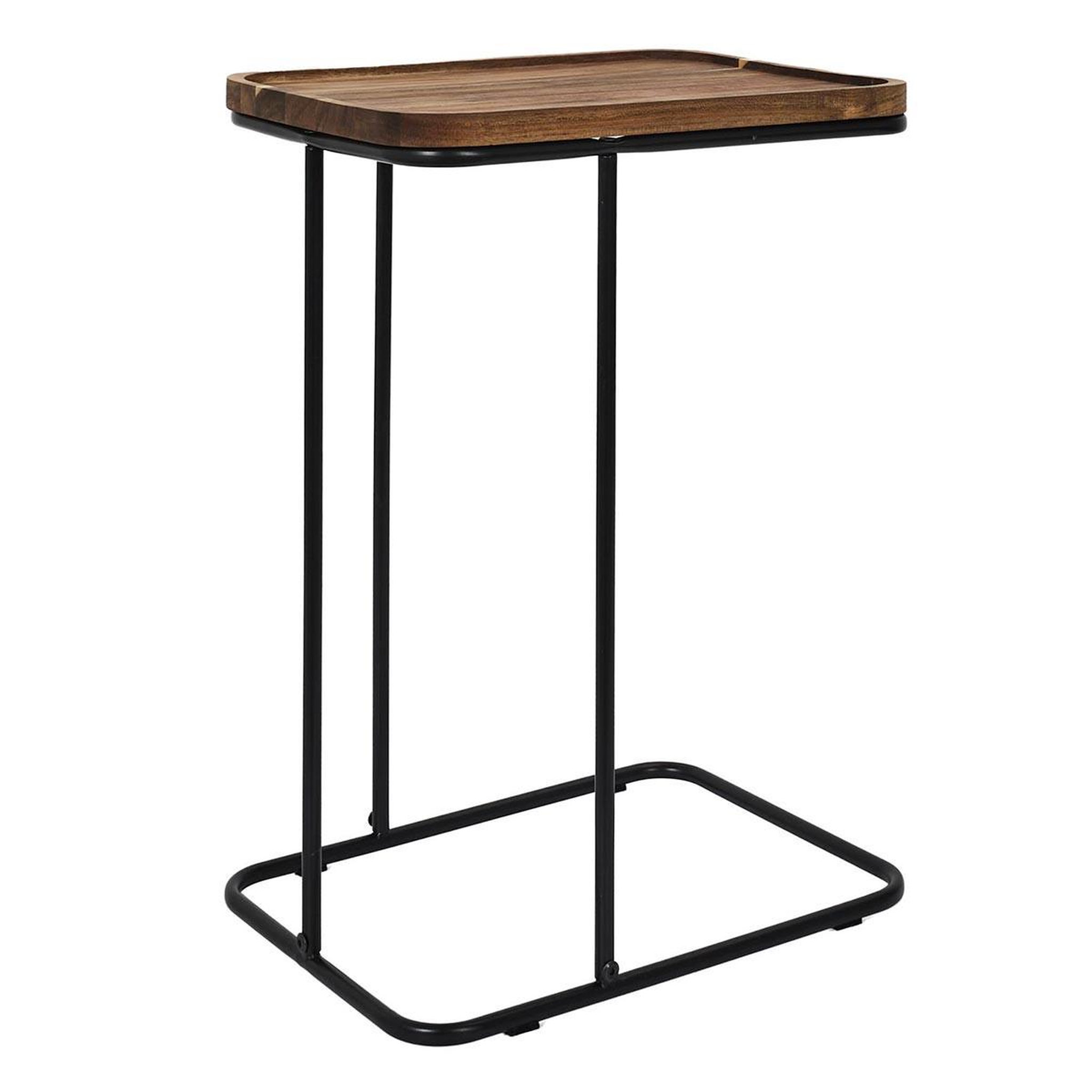 Voir la diapositive 1 : The Home Deco Factory Table d'Appoint Bout de Canapé en Bois  Acacia  55cm Marron