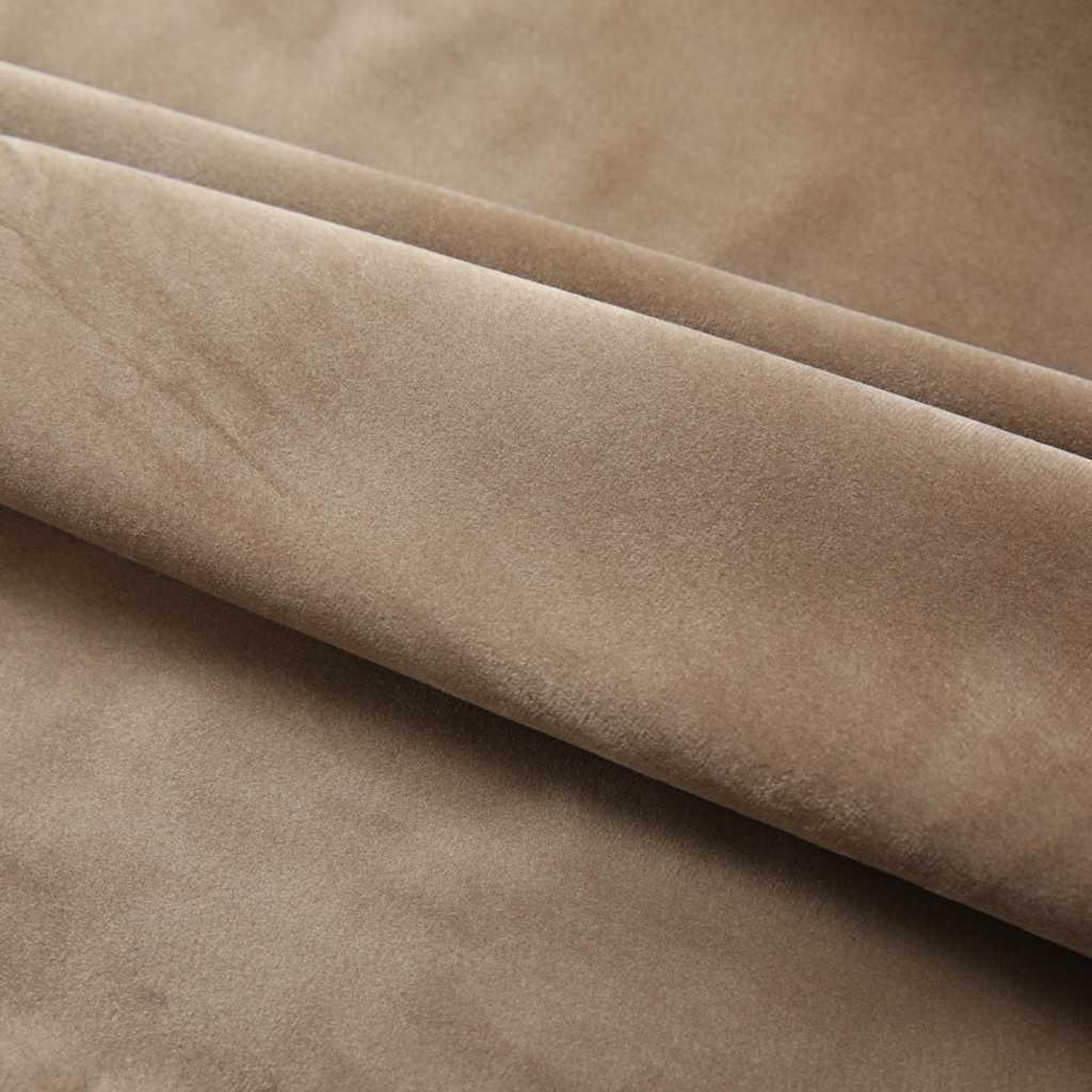 Voir la diapositive 3 : VIDAXL Rideaux occultants avec crochets 2 pcs Velours Beige 140x245 cm