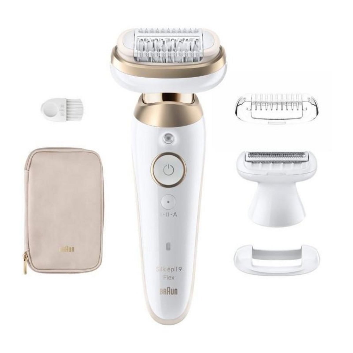 BRAUN Épilateur électrique - BRAUN - Silk-épil 9 Flex - Épilation Facile - 9-041 3D - Blanc / Doré