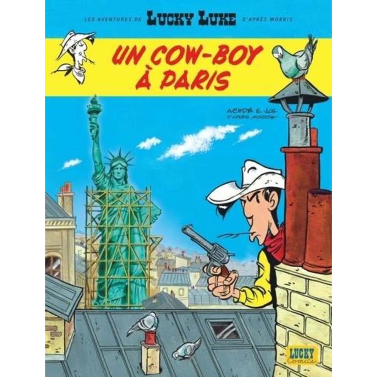LES AVENTURES DE LUCKY LUKE D'APRES MORRIS TOME 8 : UN COW-BOY A PARIS, Achdé