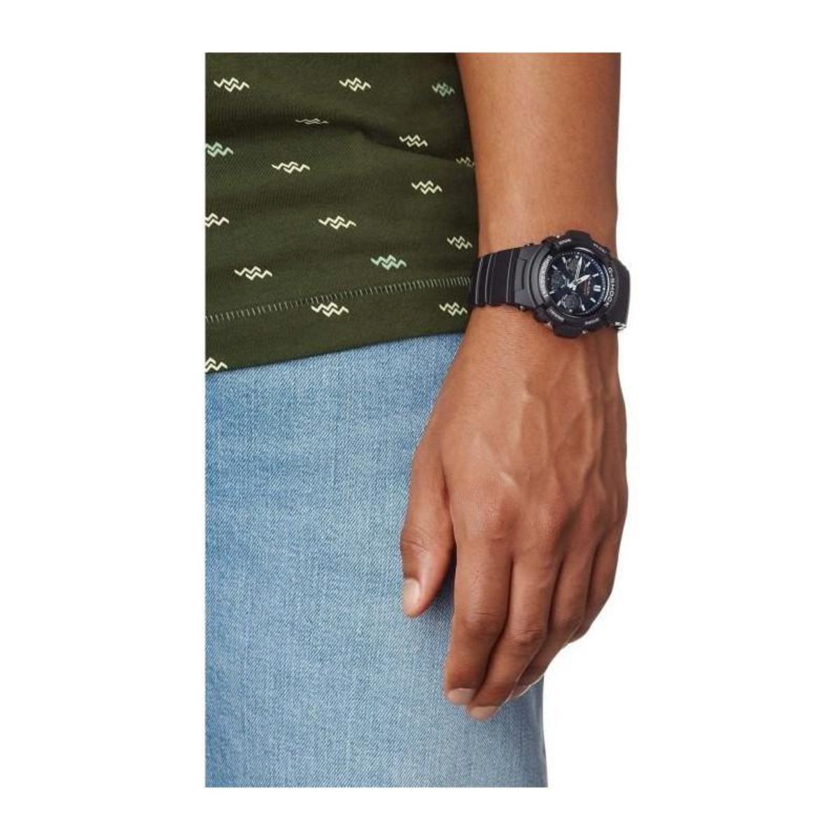 CASIO Montre - Casio - G-Shock Classic - Homme - Noir - Énergie solaire - Résistante aux chocs