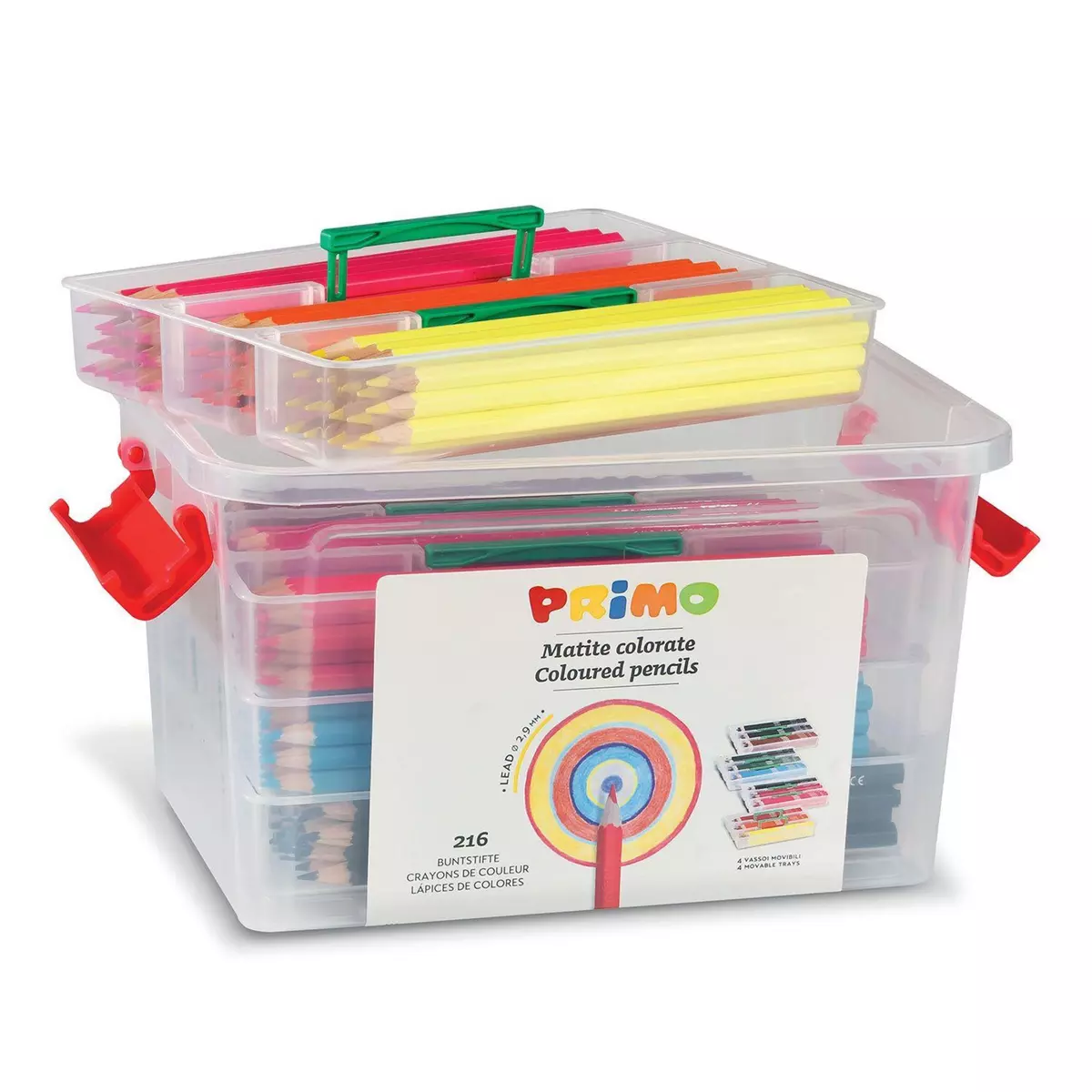 PRIMO Boîte 216 crayons de couleur
