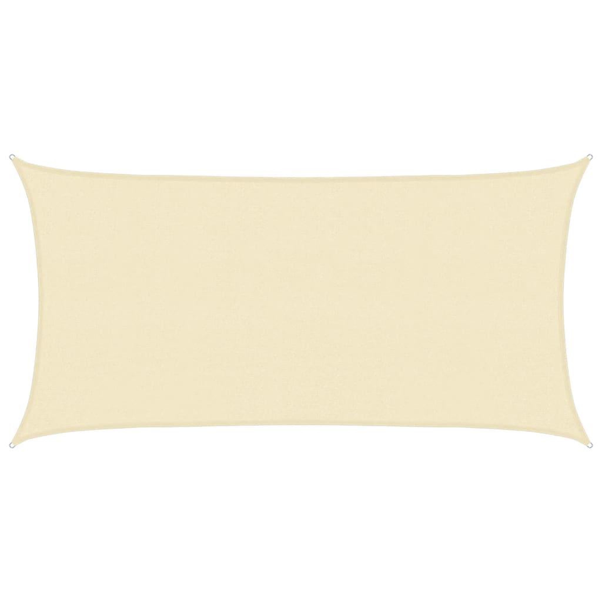 Voir la diapositive 2 : VIDAXL Voile d'ombrage 160 g/m^2 Creme 2,5x4,5 m PEHD