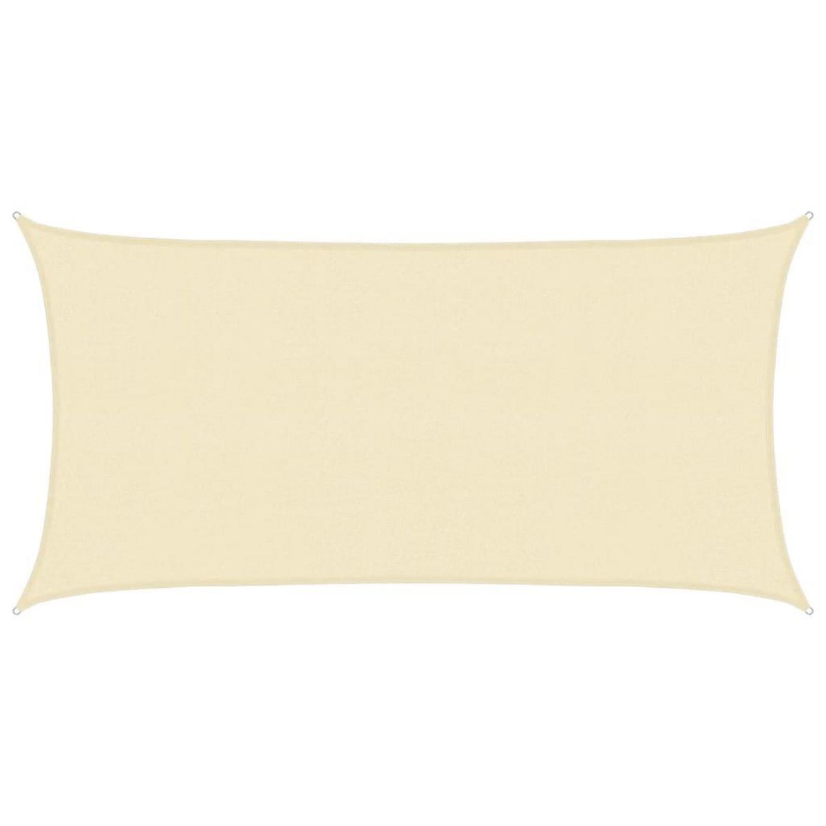 VIDAXL Voile d'ombrage 160 g/m^2 Creme 2,5x4,5 m PEHD