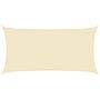 Voir la diapositive 2 : VIDAXL Voile d'ombrage 160 g/m^2 Creme 2,5x4,5 m PEHD