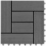 Voir la diapositive 5 : VIDAXL Carreaux de terrasse 30x30 cm 11 pcs Gris WPC 1 m2