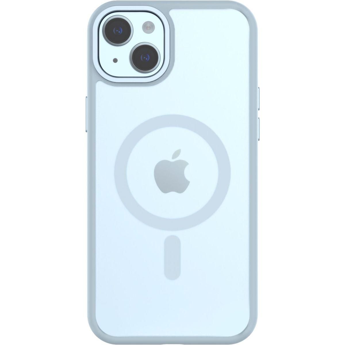 Qdos Coque bumper Iphone 15 Plus MagSafe Hybrid SNAP Bleu