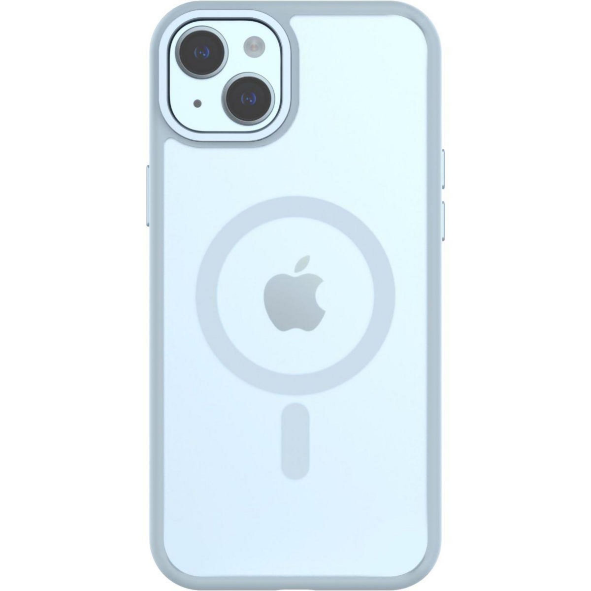 Qdos Coque bumper Iphone 15 Plus MagSafe Hybrid SNAP Bleu