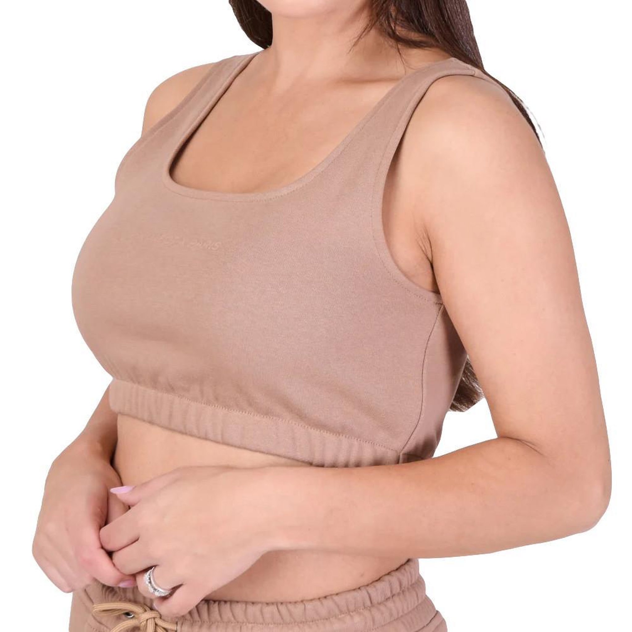 Project X Top Court Marron Femme Project X Paris F211118. Coloris disponibles : Marron