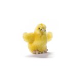 Anima Peluche Poussin Réaliste 9 cm - Jouet Écologique en Fibres Recyclées