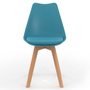 Voir la diapositive 3 : ID MARKET Lot de 6 chaises scandinaves SARA mix color pastel rose, blanc, gris clair x2, bleu x2