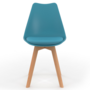 Voir la diapositive 3 : ID MARKET Lot de 6 chaises scandinaves SARA mix color pastel rose, blanc, gris clair x2, bleu x2